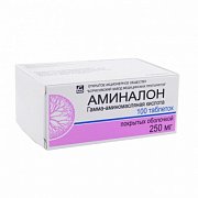 Аминалон таблетки покрытые пленочной оболочкой 250 мг 100 шт. Аминалон таблетки покрытые пленочной оболочкой 250 мг 100 шт.