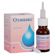 Отипакс капли ушные 10 мг+40 мг флакон с капельницей 15 мл Отипакс