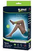 B.Well Pro Чулки JW-212 1 класс компрессии р.3 Бежевые с ажурным верхом