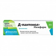 Д-пантенол-Нижфарм крем для наружного применения 5% 25 г Д-Пантенол