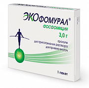 Экофомурал гранулы для приготовления раствора для приема внутрь 3 г пакетик 1 шт. Экофомурал