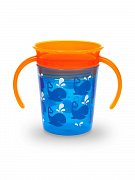 Munchkin Поильник-непроливайка Deco 360 с ручками Голубой Кит 177 мл. 6м+