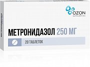 Метронидазол таблетки 250 мг 20 шт. Озон Метронидазол