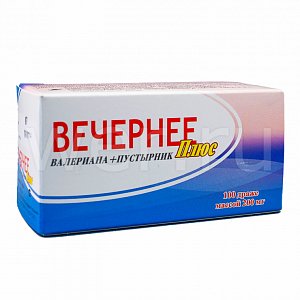 Вечернее Плюс валериана + пустырник драже 100 шт. Парафарм (БАД)