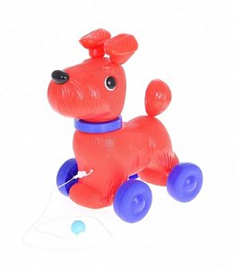 Огонек Каталка Собака Тобик С-1352(С-977) пластик