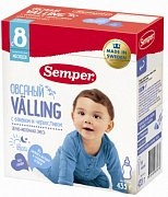 Semper Вэллинг молочный овсяный с бананом и черносливом с 8 мес. 435 г