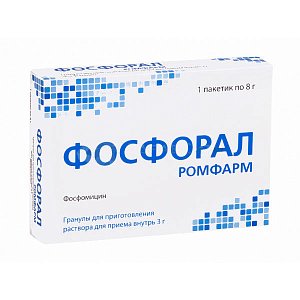 Фосфорал Ромфарм гранулы для приготовления раствора для приема внутрь 3 г пакетик 8 г 1 шт.