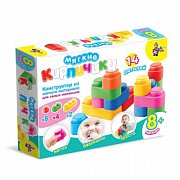 Десятое Королевство 01584 Конструктор Мягкие Кирпичики 14 Деталей