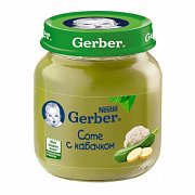 Gerber Пюре Соте с кабачком с 4 мес. 130 г