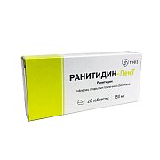 Ранитидин-ЛекТ таблетки покрытые оболочкой 150 мг 20 шт. Ранитидин-ЛекТ таблетки покрытые оболочкой 150 мг 20 шт.