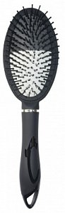 Beauty Style Щетка для волос массажная 7121 черно-белая овальная