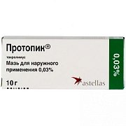 Протопик мазь для наружного применения 0,1% туба 0,03% туба 10 г Протопик мазь для наружного применения 0,1% туба 0,03% туба 10 г