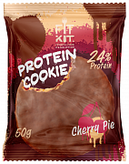 Протеиновое шоколадное печенье 50г вишневый пирог FIT KIT