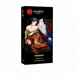 Kanpo Презервативы Ребристые 12 шт. черная упаковка