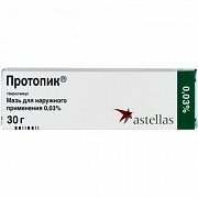 Протопик мазь для наружного применения 0,03 % туба 30 г Протопик мазь для наружного применения 0,03 % туба 30 г