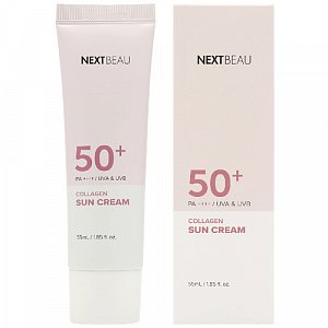 Nextbeau Крем солнцезащитный омолаживающий с коллагеном SPF50+/PA++++ 55 мл