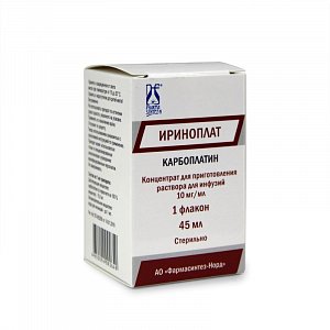 Ириноплат концентрат для приготовления раствора для инфузий 10 мг/мл флакон 45 мл