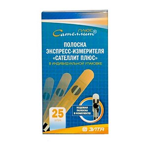 Сателлит Плюс Тест-полоски экспресс-измерителя 25 шт.
