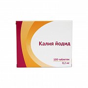 Калия йодид таблетки 200 мкг 100 шт. Озон Калия йодид таблетки 200 мкг 100 шт. Озон