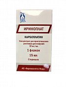 Ириноплат концентрат для приготовления раствора для инфузий 10 мг мл флакон 15 мл Ириноплат