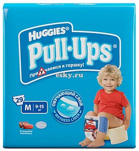 Huggies Подгузники-трусики Pull-Ups Midi для мальчиков 16 шт.