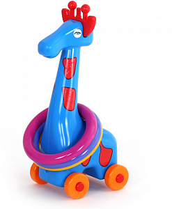 Poltoys Каталка-кольцеброс Жираф