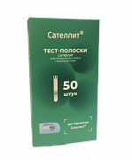 Сателлит тест-полоски для экспресс-диагностики глюкозы в крови 50 шт.