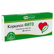 Корвалол Фито таблетки 1,16 мг+28 мг+16,4 мг 20 шт. Корвалол Фито таблетки 1,16 мг+28 мг+16,4 мг 20 шт.