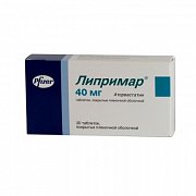 Липримар таблетки покрытые пленочной оболочкой 40 мг 30 шт. Липримар таблетки покрытые пленочной оболочкой 40 мг 30 шт.