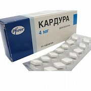 Кардура таблетки 4мг 14 шт. Кардура таблетки 4мг 14 шт.