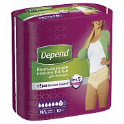 Depend Подгузники-трусики для женщин M L 10 шт. Depend Подгузники-трусики для женщин M L 10 шт.