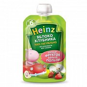 Heinz Пюре Яблоко-клубника с 6 мес. 100 г
