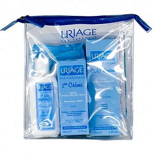 Uriage для новорожденных крем+салфетки+молочко
