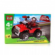 Город Мастеров КК-1807-R Конструктор Гоночный Джип Легко Собрать 55 Деталей