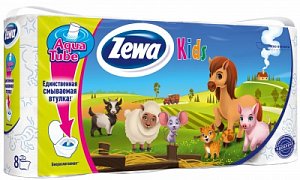 Zewa Kids Туалетная бумага детская трехслойная, 8 рулонов