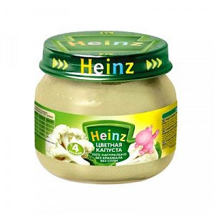 Heinz Пюре Цветная капуста с 4 мес. 80 г