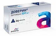 Доверин таблетки 40 мг 24 шт. Доверин таблетки 40 мг 24 шт.
