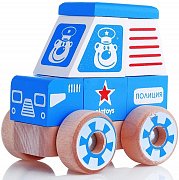 Alatoys Конструктор-каталка полицейская машина малая