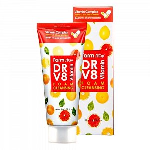 FarmStay Пенка очищающая с комплексом витаминов 100мл