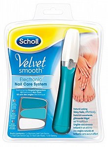 Scholl Пилка электрическая для ногтей + насадки 3 шт.