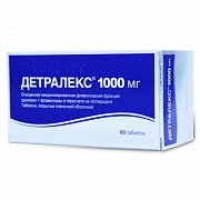 Детралекс таблетки покрытые пленочной оболочкой 1000 мг 60 шт. Детралекс