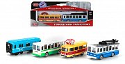 Технопарк SB-15-06-WB Набор Городской транспорт, 2 металлические модели 7,5 см