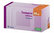 Телмиста таблетки 40 мг 28 шт. Телмиста таблетки 40 мг 28 шт.