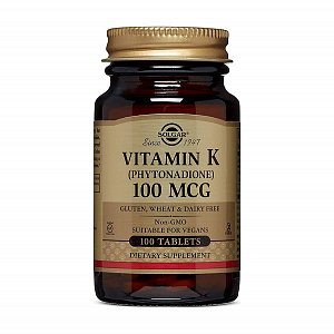 Солгар Витамин К 100 мкг таблетки 100 шт. (БАД)