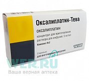 Оксалиплатин-Тева концентрат для приготовления раствора для инфузий 5 мг мл 40 мл 2 шт. Оксалиплатин-Тева