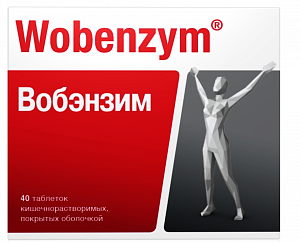 Вобэнзим таблетки покрытые кишечнорастворимой оболочкой 40 шт.