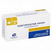 Леветирацетам Канон таблетки покрытые пленочной оболочкой 1000 мг 30 шт. Леветирацетам Канон