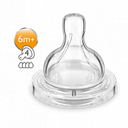 Avent SCF634 27 Соска Classic+ силиконовая быстрый поток c 6 мес. 2 шт.
