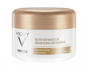 Vichy Dercos маска питательно-восстанавливающая с 3-мя маслами 200 мл