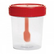 Контейнер для биоматериалов стерильный с ложкой-шпателем 60мл Клинса Контейнер для биоматериалов